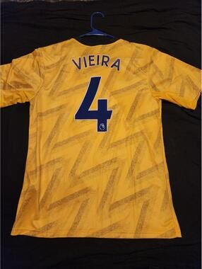 Arsenal 2019/2020 Vieira England Away Soccer Jersey Size L